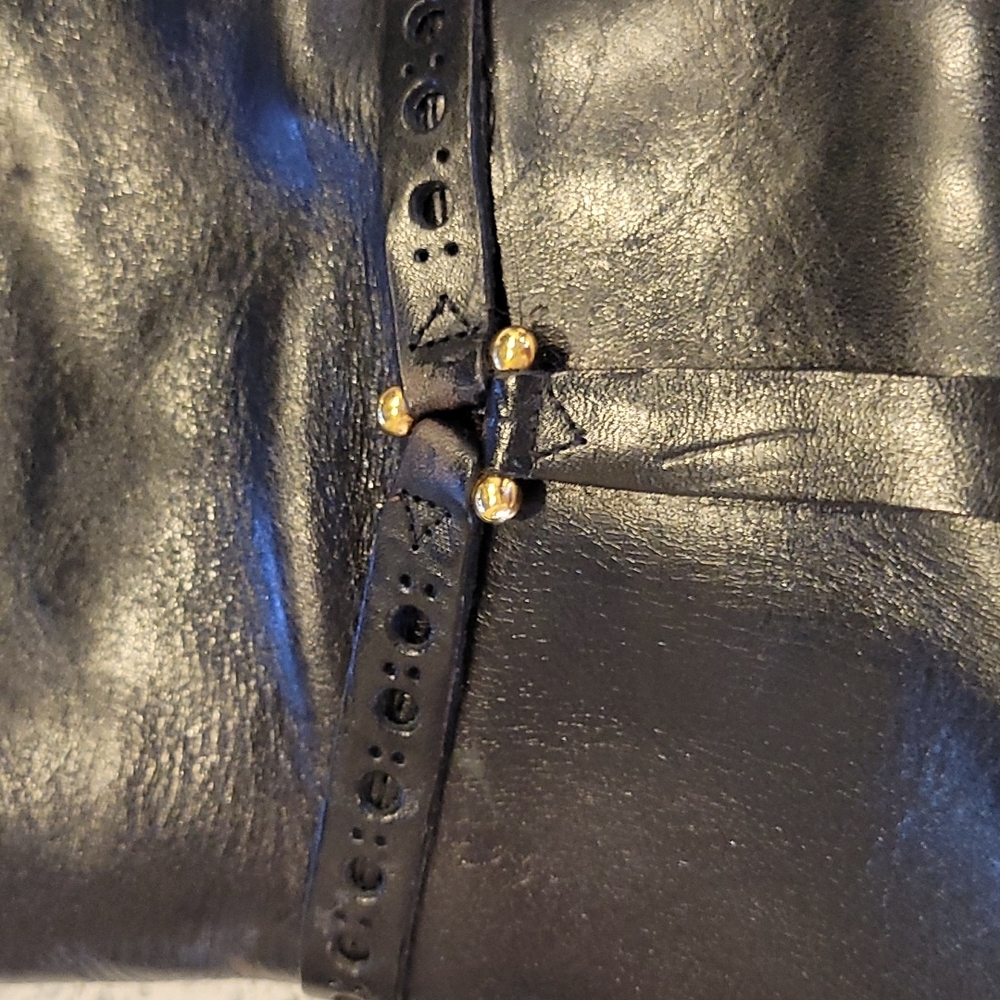 NEVER WORN ETIENNE AIGNER TALL EQUESTRIAN RIDING LEATHER BOOTS. - Picture 8 of 15